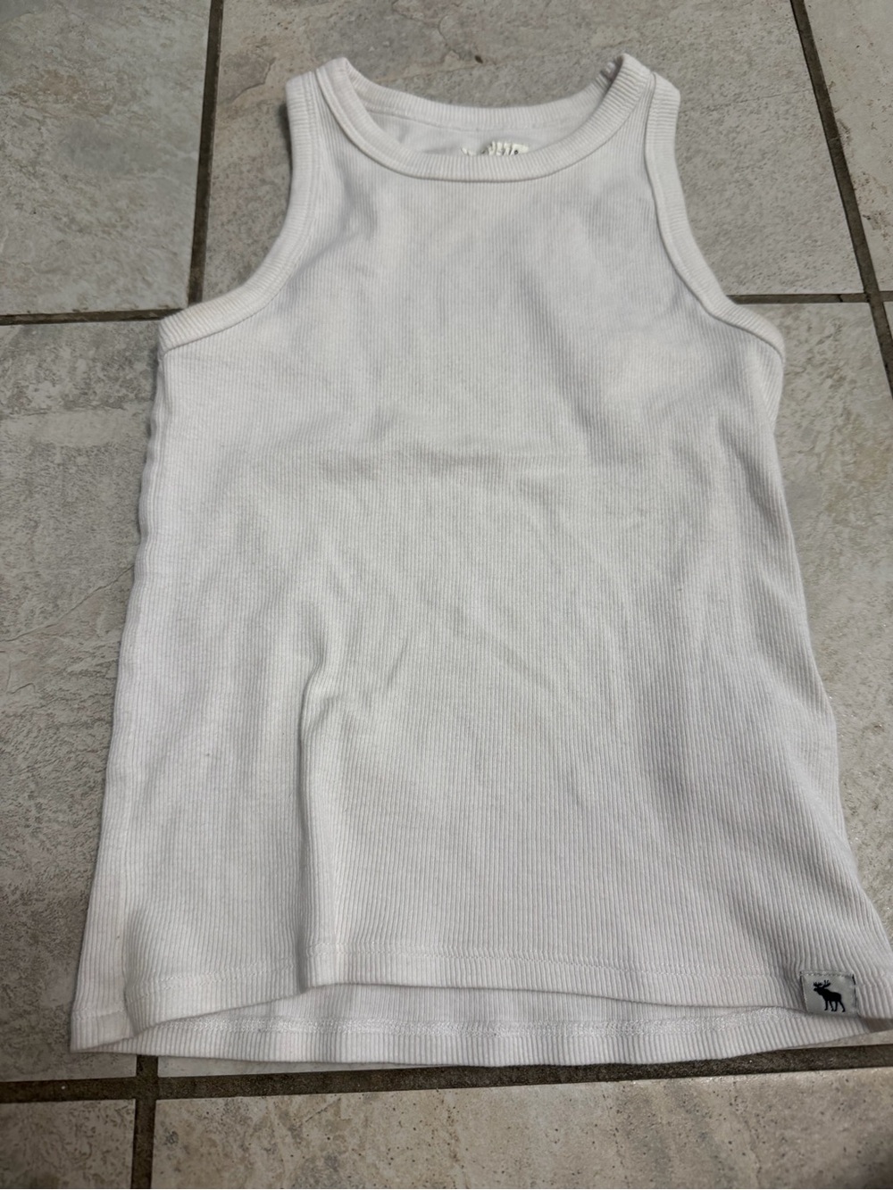 Girls' White Ribbed Tank & Button Cami Set - Picture 5 of 6